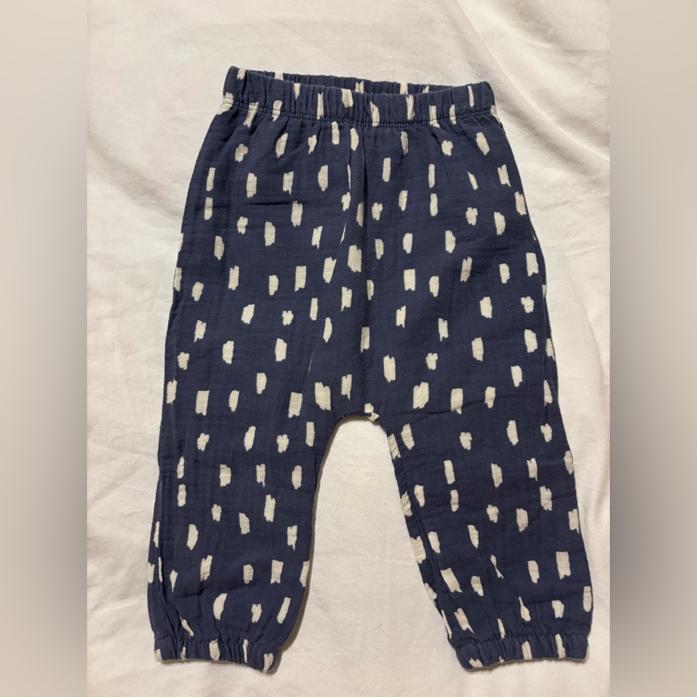 Hanna Andersson Navy and White Kids Pants